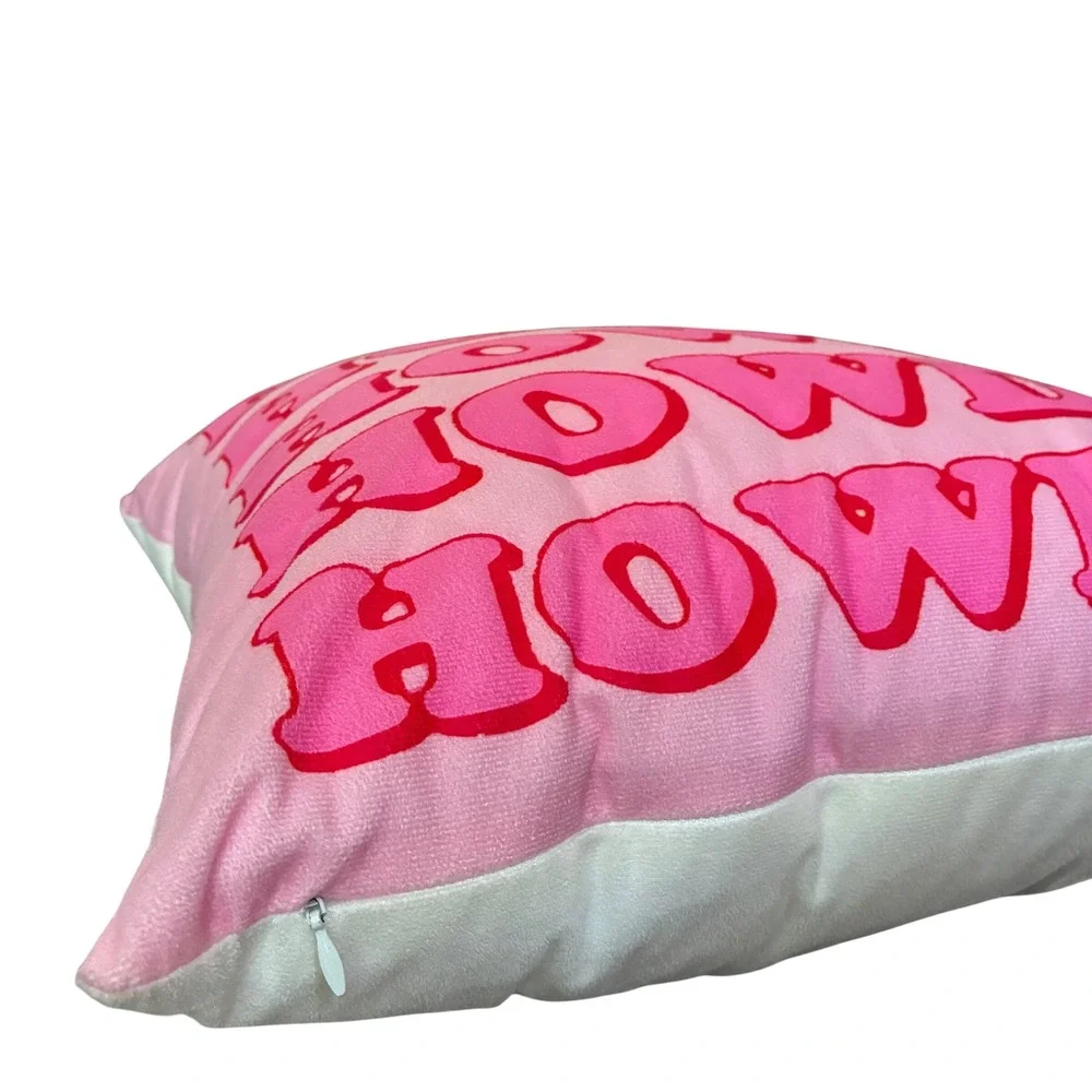Howdy Throw Pillow Women OS Pink Good Western Coastal Cowgirl Decor